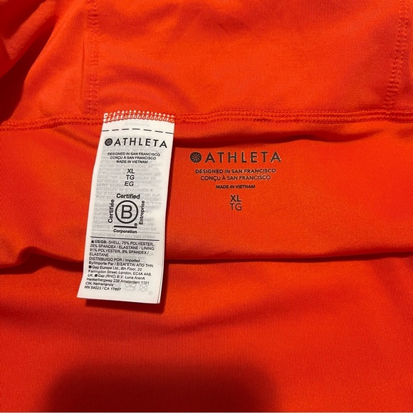 Athleta Bikini Bottom Women's Size XL Vermillion Essential Swim Boyshort NWT - Picture 9 of 10